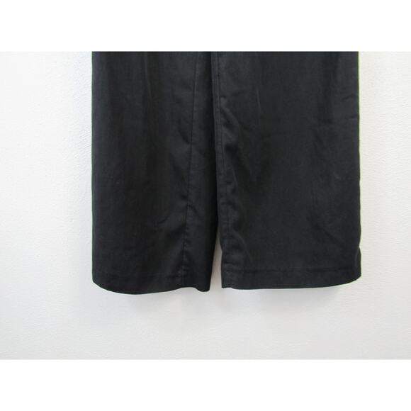 Zara XS Black Trouser Pants Pleated High Rise Wide Leg Comfort - Picture 2 of 6